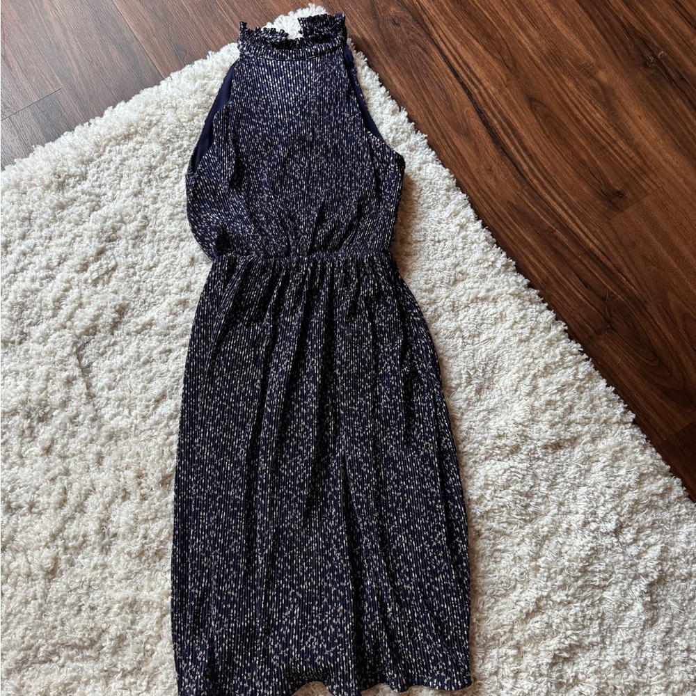 HD in Paris Navy and White Midi Dress